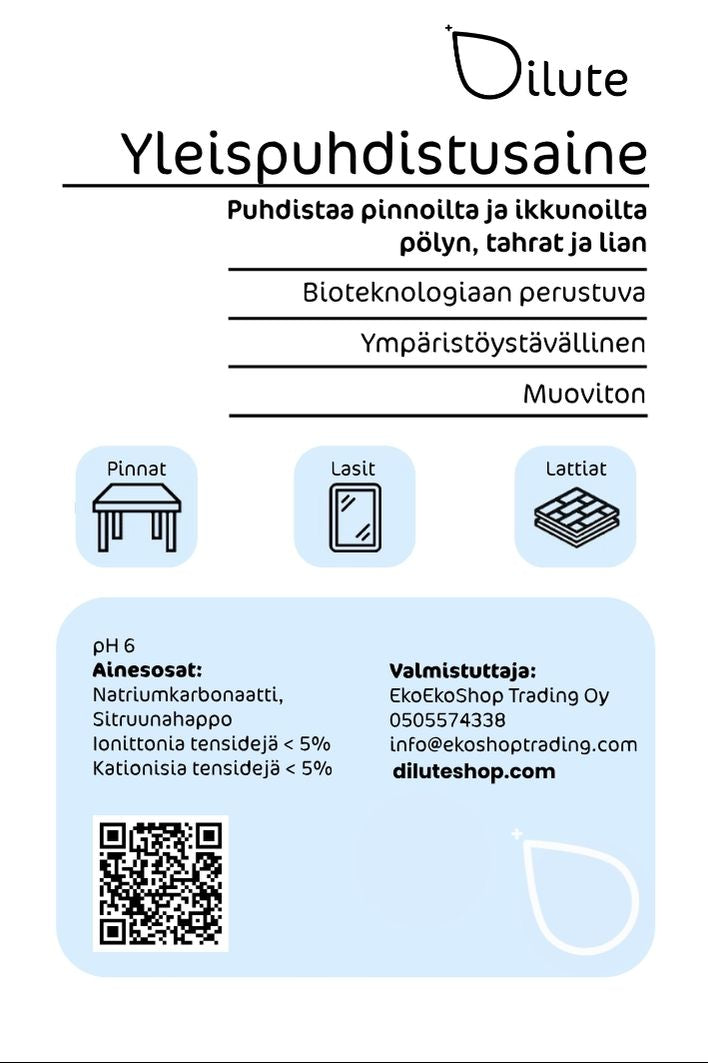 Ready-to-Use Solution Label - Dilute® All-Purpose Cleaner