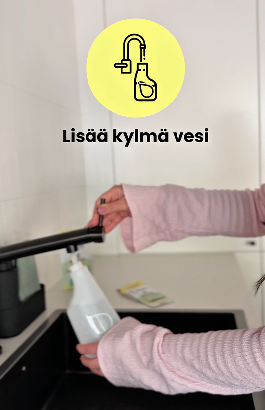Opas: Näin käytät Dilute-pesuainepussia