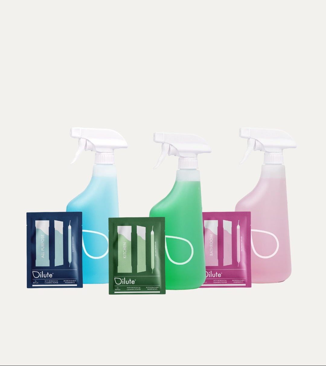 Dilute® täyttöpuhdistusaineet koko kodin siivoukseen