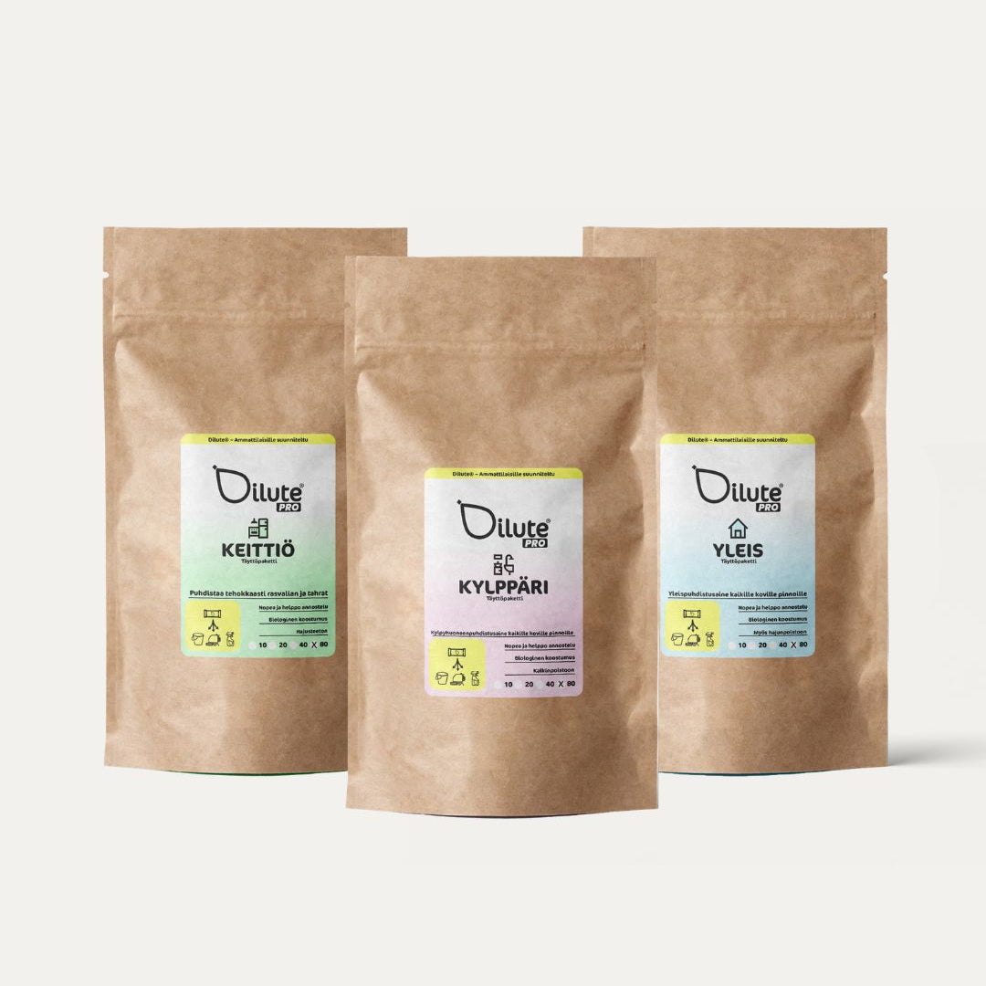 Dilute® PLUS siivouspaketti