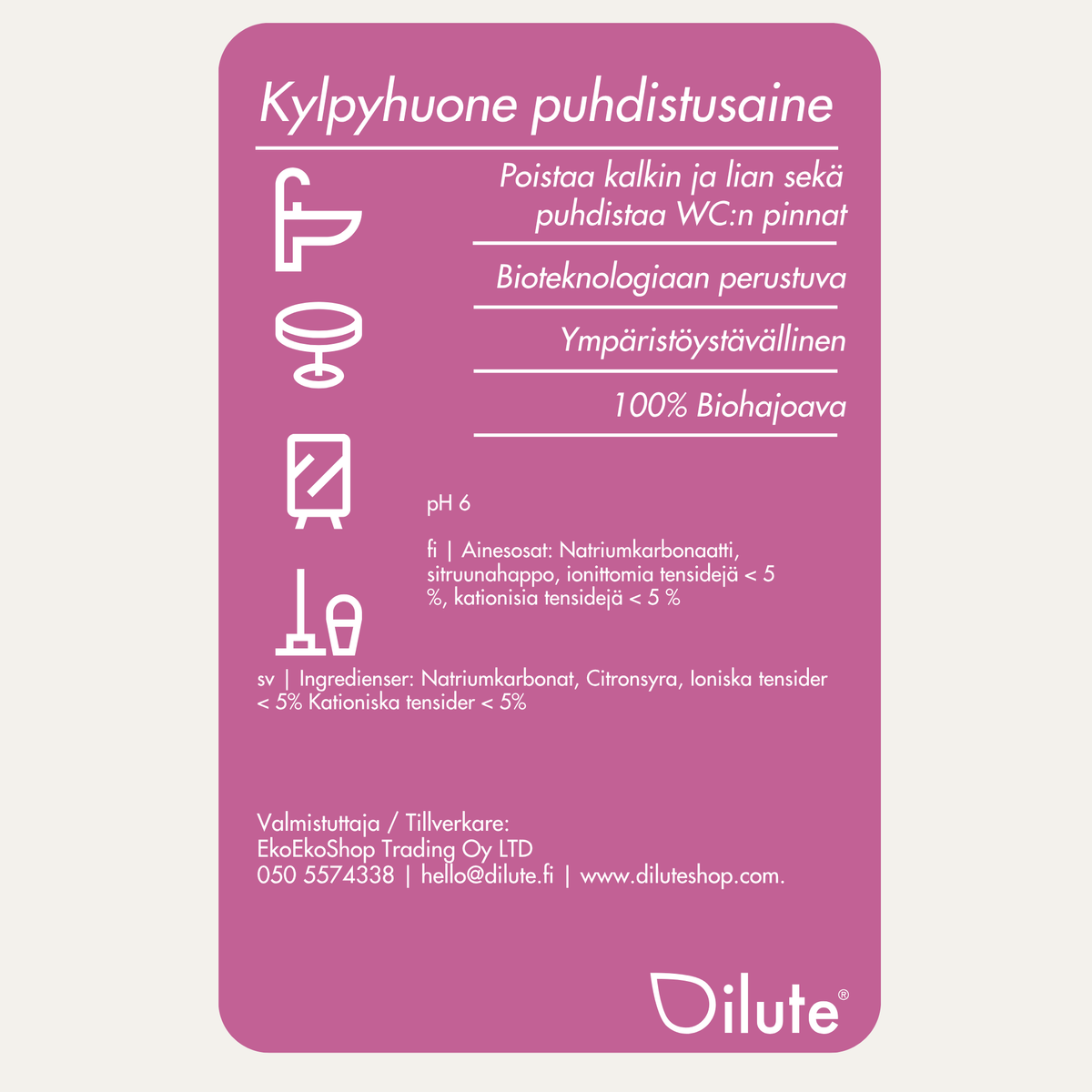 Käyttöliuosetiketti