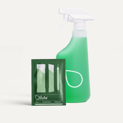 Tehokas luonnonmukainen keittiön puhdistusaine, joka poistaa rasvan ja lian ilman vahvoja kemikaaleja.