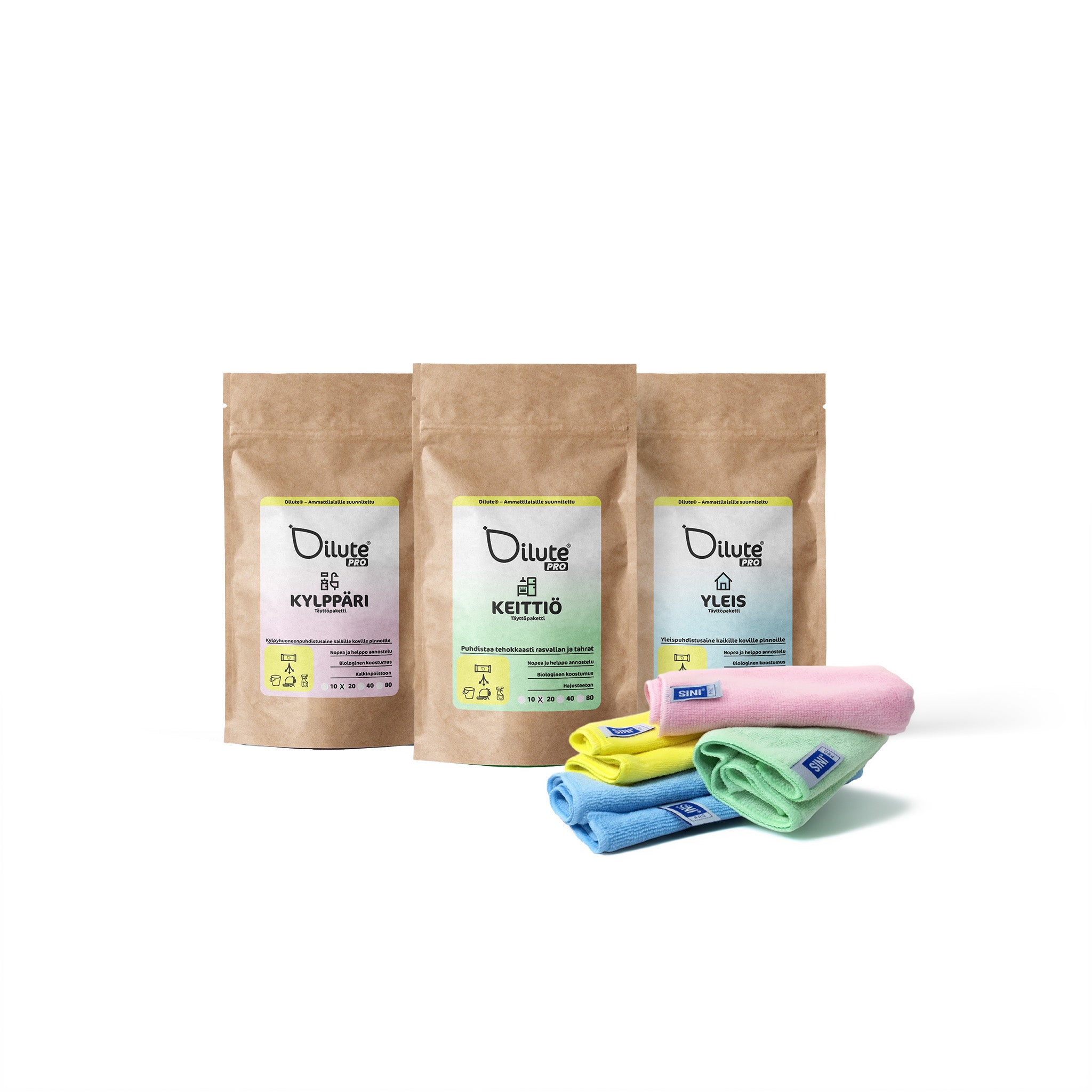 Dilute@ Pro siivouspaketti S